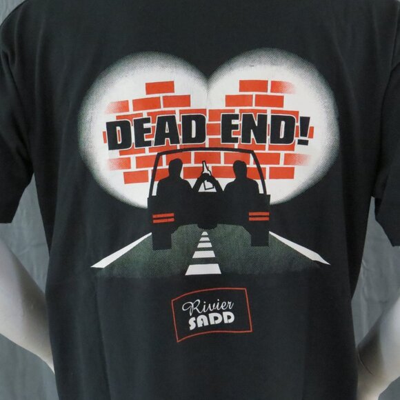 Vintage Graphic T-shirt - Drinking and Driving Leads to a Dead End Sadd -Mens XL - Picture 6 of 9